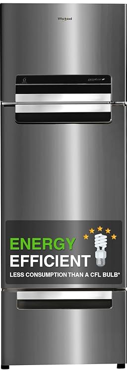 Whirlpool 300 L Frost-Free Triple-Door Refrigerator (FP 313D PROTTON ROY, Steel Onyx)